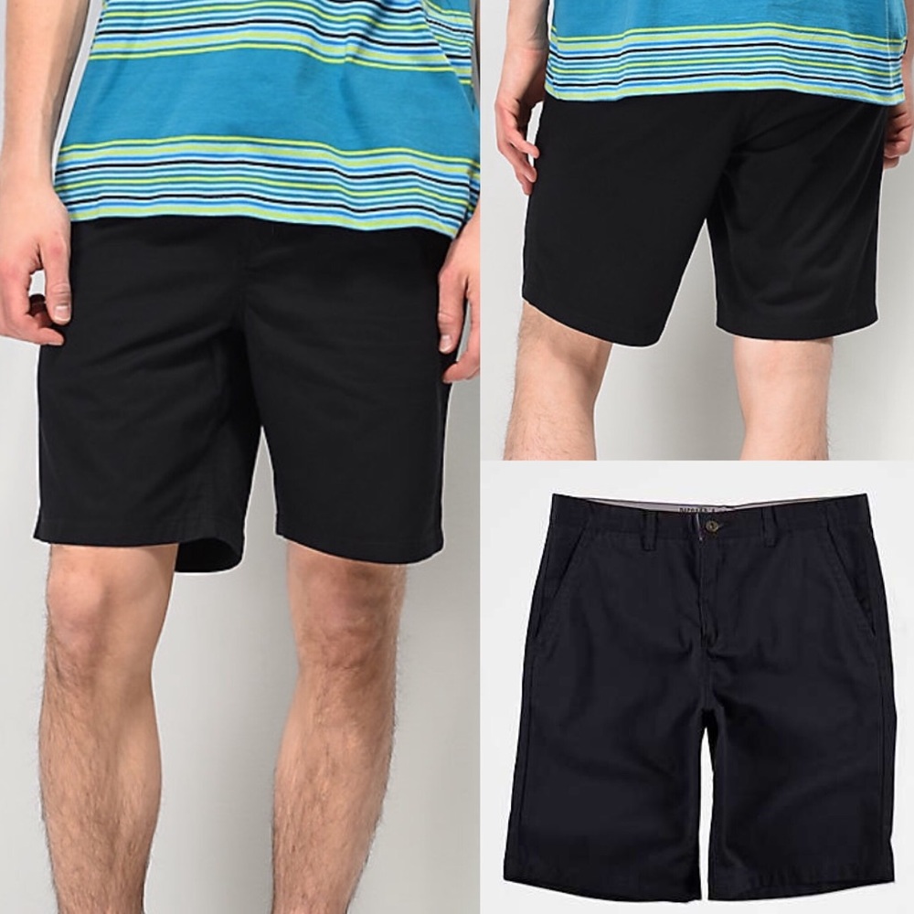 EUC Free World Walker Black Chino Shorts